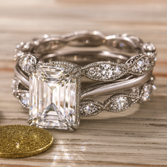 Silver Layered Band Ring
