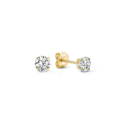 Larmes de Lune Stone Stud Earrings | Gold