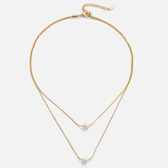 Sophisticated Layered Pearl Necklace
