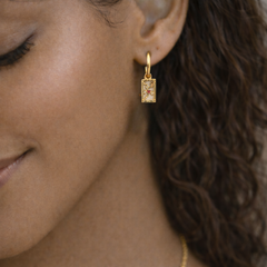 The Lovers - Tarot Card Gold | Silver Hoop Earrings