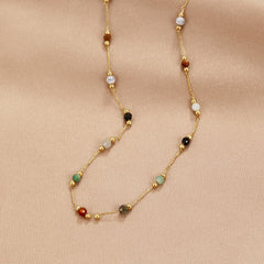 Minimalist Necklace with Stone