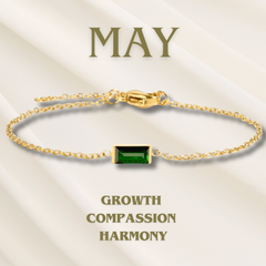 Heartline Birthstone Bracelet