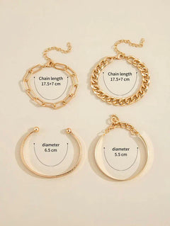 Elan Mercer Bracelet Set | Gold