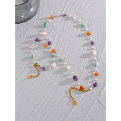 Inner Connection - Chakra Necklace and Bracelet with a mix of Gemstones