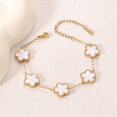Five-Petal Flower Bracelet