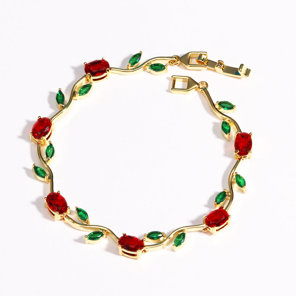 Jewel-Toned Vine Bracelet