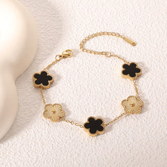 Five-Petal Flower Bracelet
