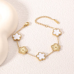 Five-Petal Flower Bracelet