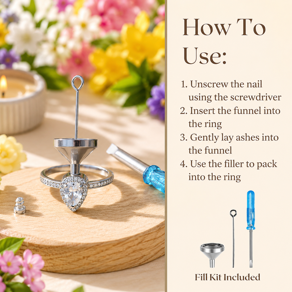 A Tear From Heaven Ring