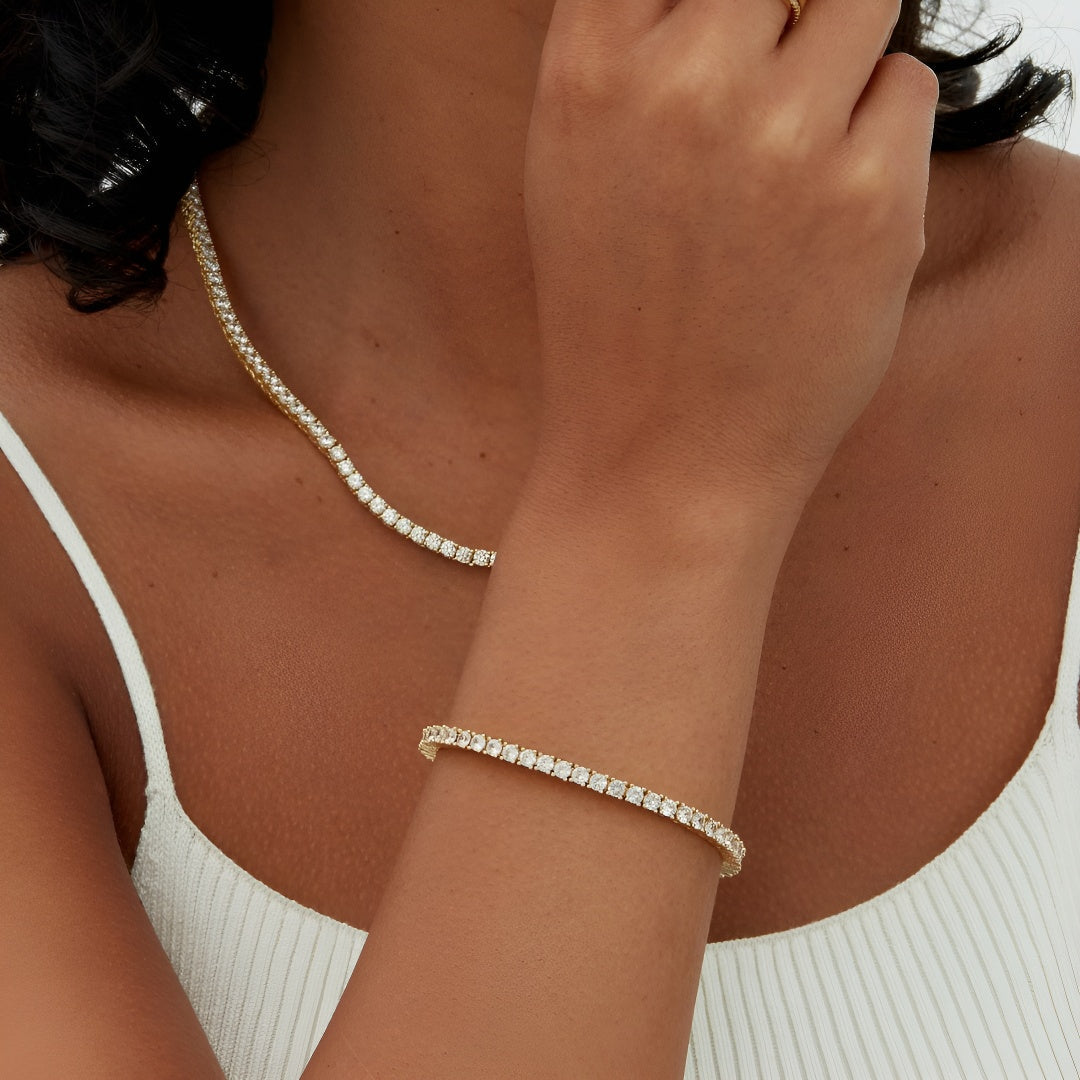 3mm Cubic Zirconia Tennis Bracelet